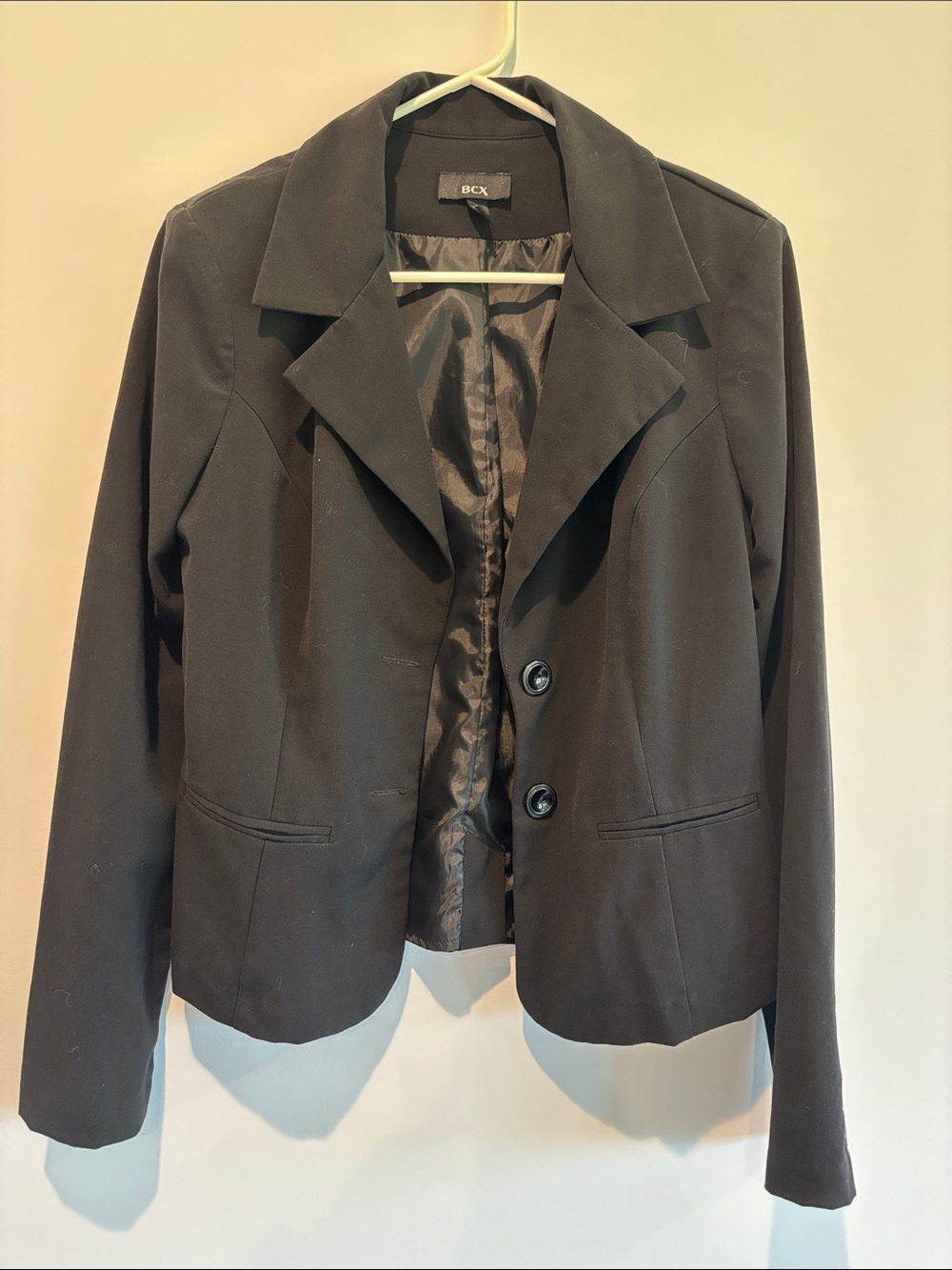 BCX Women's Black Fitted Blazer Jacket